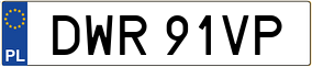 Trailer License Plate